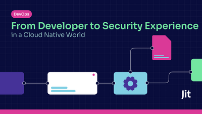 a diagram with the words from developer to security experience in a cloud native