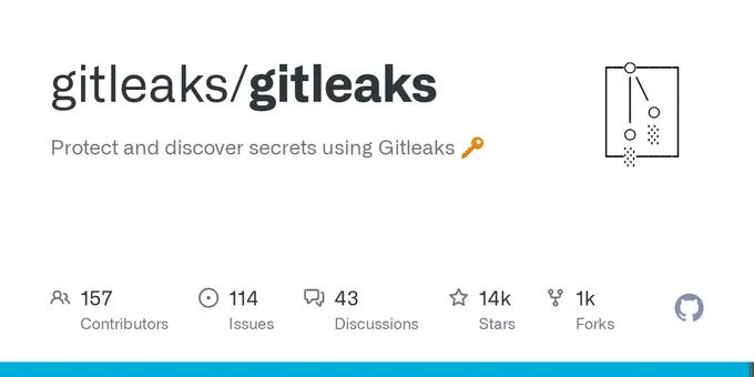 a screen shot of the gitleaks / gitleaks website