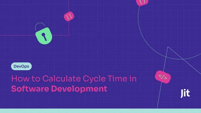 a purple background with the words how to calculate cycle time in software development